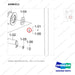 A586311 SHEAVE GROUP;RELAY;FFL - parts diagram, item 1 shown - genuine Doosan / Bobcat forklift part