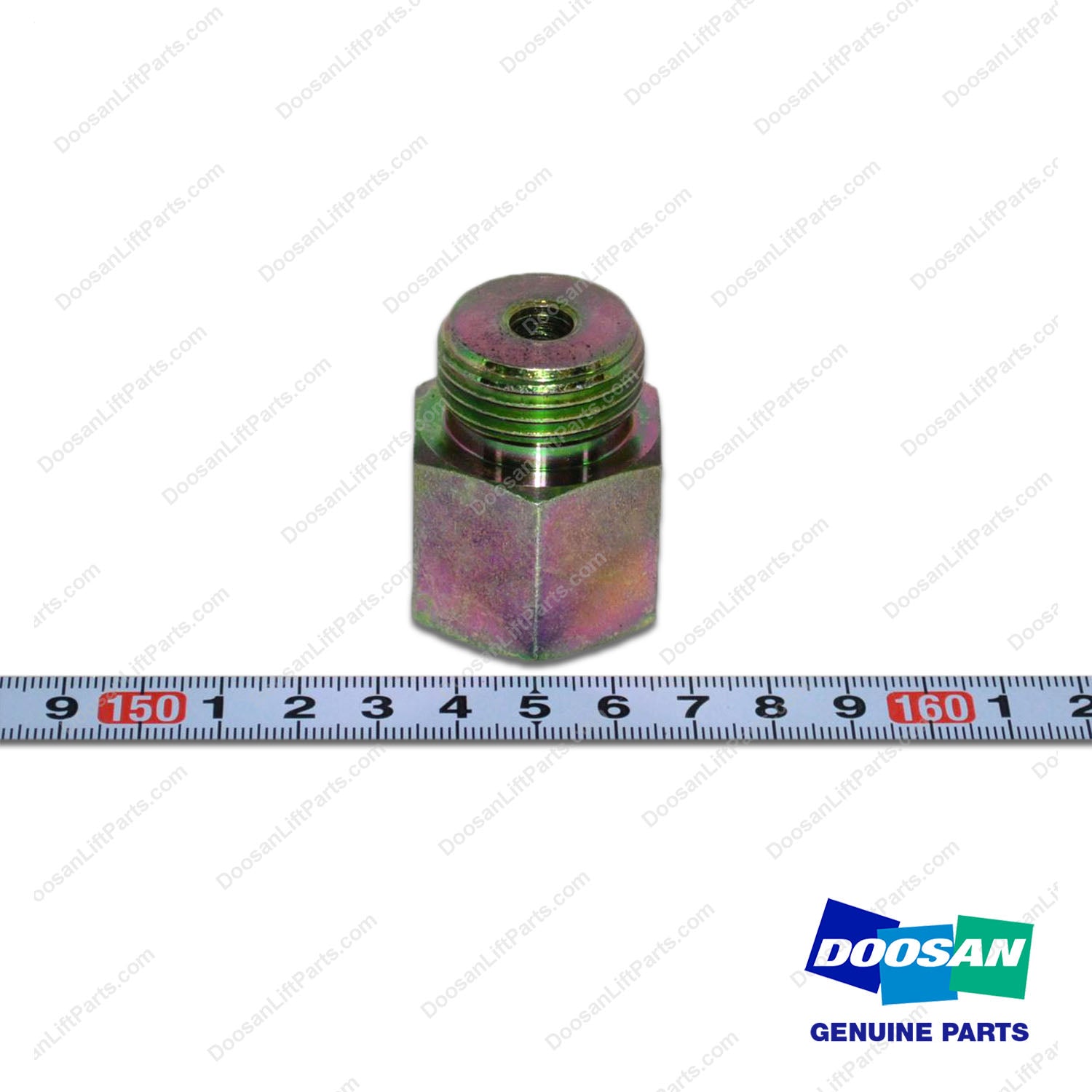 Adapter;straight Thred -O Ring Port - Doosan Forklift Part A586337