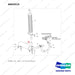A603515 Muffler Gp - full parts diagram, item 1 marked - genuine Doosan / Bobcat forklift part