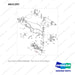 A621297 AXLE ASSY,STEER;STEERING - full parts diagram, item 14 marked - genuine Doosan / Bobcat forklift part