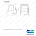 A651225 Rear Grip Bar For Cabin - full parts diagram, item 3 marked - genuine Doosan / Bobcat forklift part