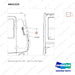 A651225 Rear Grip Bar For Cabin - parts diagram, item 3 shown - genuine Doosan / Bobcat forklift part