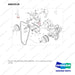 A663518 PULLEY,FAN;GROUP_D40S KUBOTA - full parts diagram, item 10-08 marked - genuine Doosan / Bobcat forklift part