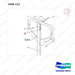AC111 HPT28 HAND PALLET TRUCK - HANDLE - parts diagram, item 111 shown - genuine Doosan / Bobcat forklift part
