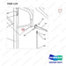 AC119 HPT28 HAND PALLET TRUCK - HANDLE - parts diagram, item 119 shown - genuine Doosan / Bobcat forklift part