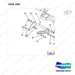 AC206 HPT28 HAND PALLET TRUCK - FRAME - parts diagram, item 206 shown - genuine Doosan / Bobcat forklift part