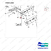 AC208 HPT28 HAND PALLET TRUCK - FRAME - parts diagram, item 208 shown - genuine Doosan / Bobcat forklift part