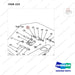 AC225 HPT28 HAND PALLET TRUCK - FRAME - parts diagram, item 225 shown - genuine Doosan / Bobcat forklift part