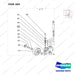 AC305 HPT28 HAND PALLET TRUCK - PUMP - parts diagram, item 305 shown - genuine Doosan / Bobcat forklift part