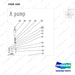 AC330 HPT28 HAND PALLET TRUCK - PUMP - parts diagram, item 330 shown - genuine Doosan / Bobcat forklift part