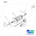 D02-0100 DRIVE MOTOR - parts diagram, item 1 shown - genuine Doosan / Bobcat forklift part