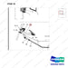 D130212 CONTROL GP-ACCELERATION - parts diagram, item 16 shown - genuine Doosan / Bobcat forklift part