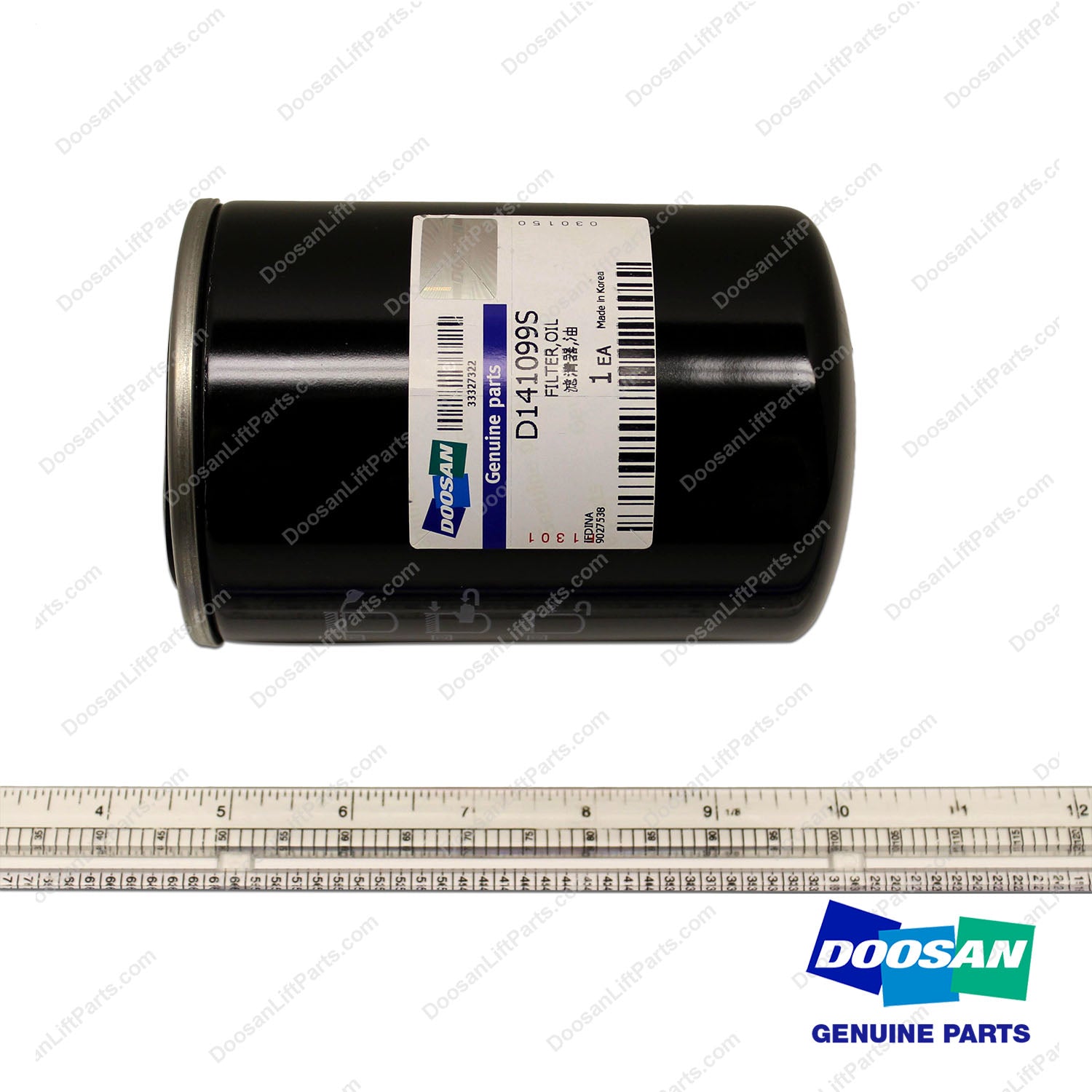 Filter,Oil - Doosan Forklift Part D141099S