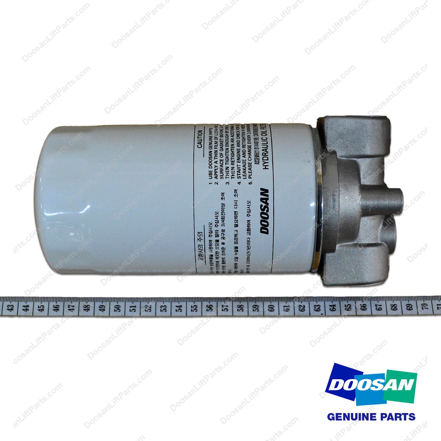 Filter,Oil + Head - Doosan Forklift Part D144019