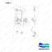 D150274 CONTROL GP-BRAKE & INCHING - full parts diagram, item 11 marked - genuine Doosan / Bobcat forklift part
