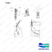D151068 CONTROL GP-PARKING BRAKE - full parts diagram, item 1 marked - genuine Doosan / Bobcat forklift part