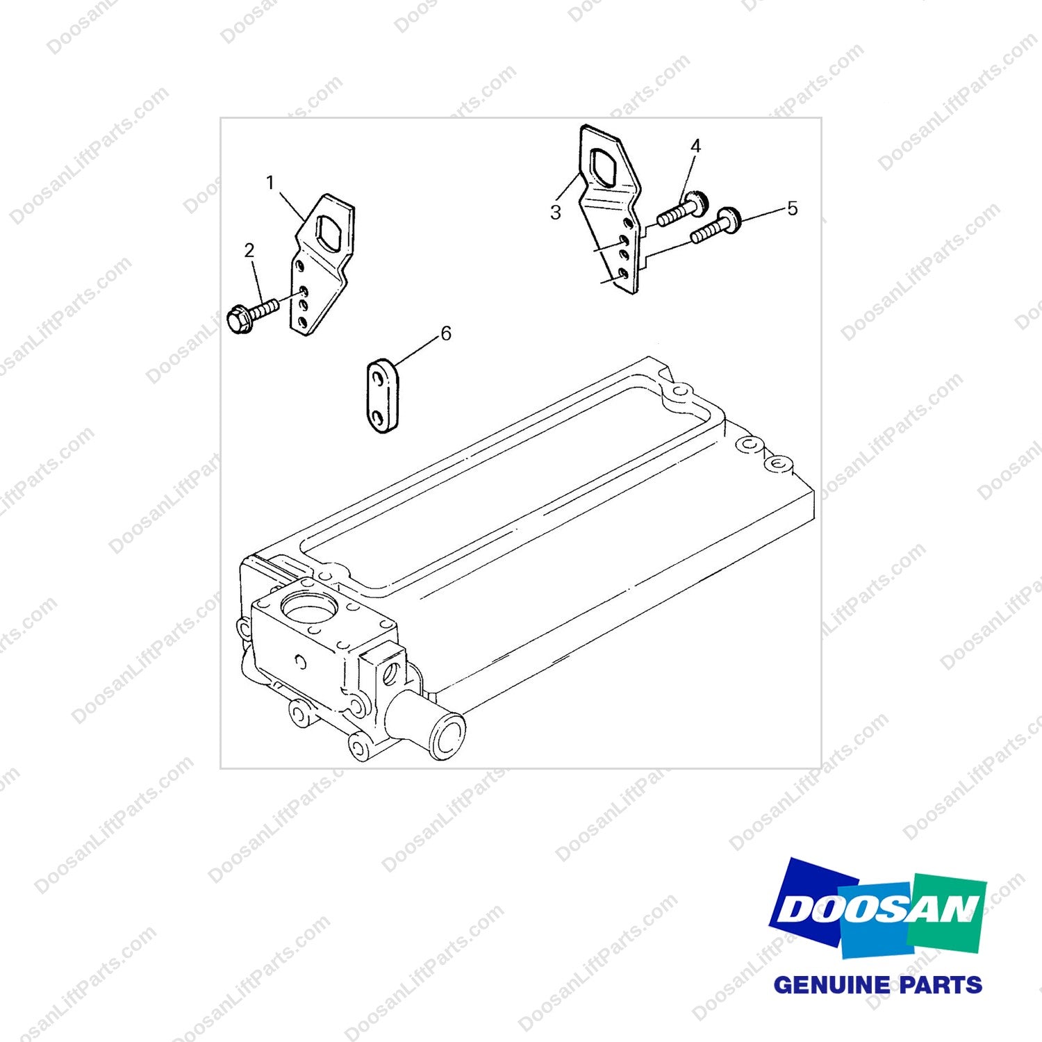 D160909 LIFTING GP(1004.4 E/G) - full parts diagram - genuine Doosan / Bobcat forklift part