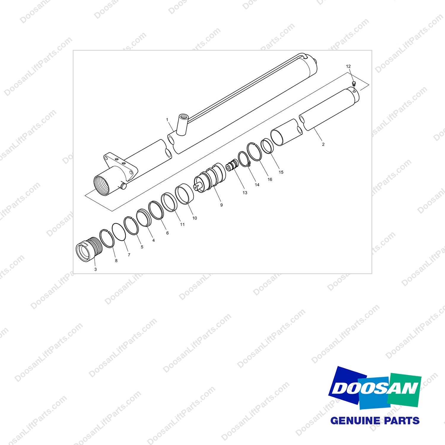 D164903 LIFT GP-PRIMARY - full parts diagram - genuine Doosan / Bobcat forklift part