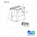 D187119-AM Changeover Ar.-Rear Wiper - full parts diagram, item 1-01 marked - genuine Doosan / Bobcat forklift part