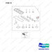 D460725 Gasket Set Gp - full parts diagram, item 18 marked - genuine Doosan / Bobcat forklift part