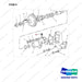 D461087 PUMP GP-WATER - full parts diagram, item 9 marked - genuine Doosan / Bobcat forklift part