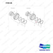 D480592 TIRE ARRANGEMENT - D10S - full parts diagram, item 5B marked - genuine Doosan / Bobcat forklift part