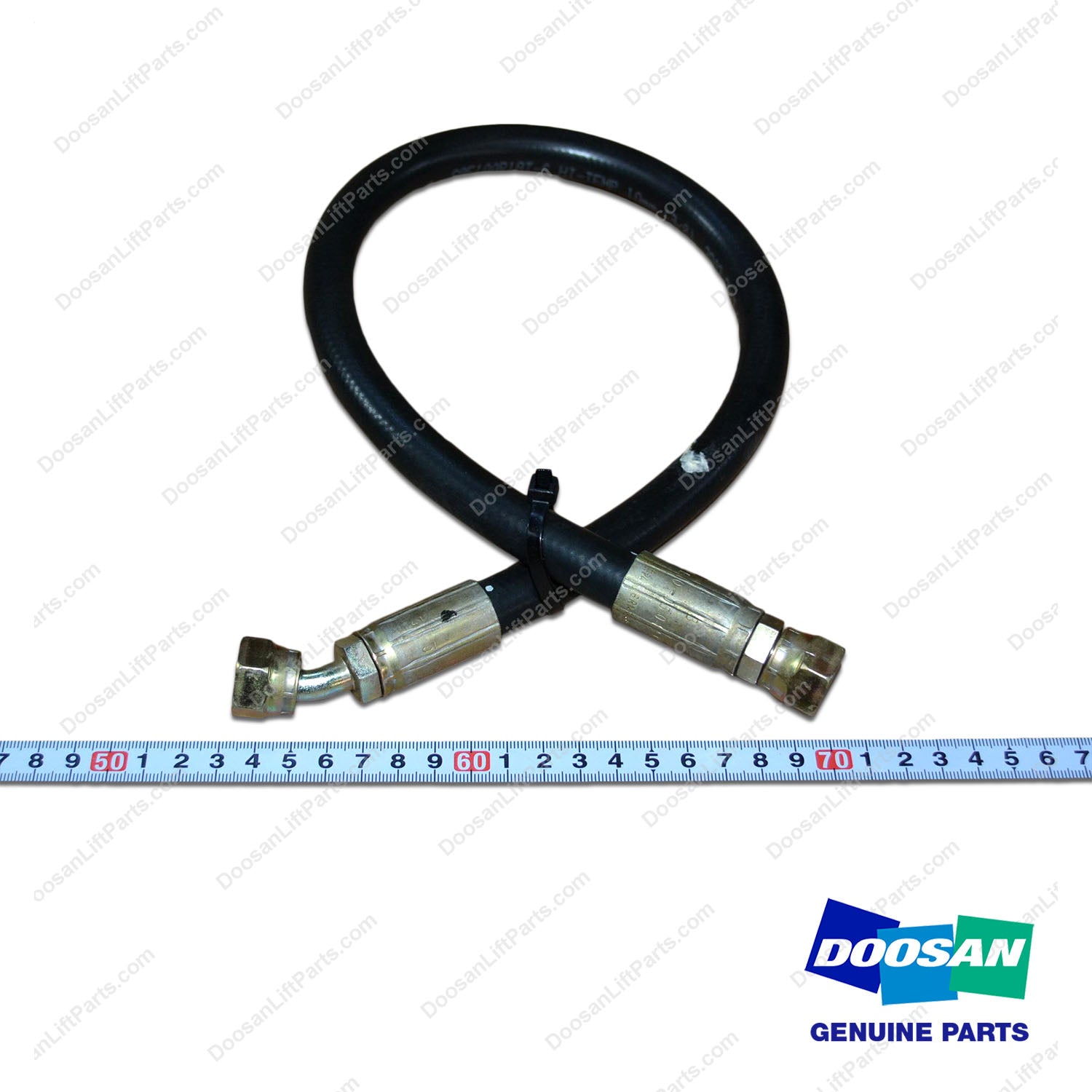 Hose ASSY;45ELBOW-Straight - Doosan Forklift Part D501106