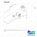 D501397 GAUGE,OIL LEVEL;GAUGE GROUP,OIL LEVEL - parts diagram, item 1 shown - genuine Doosan / Bobcat forklift part