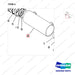 D510102 CYLINDER GP-STEER - parts diagram, item 4 shown - genuine Doosan / Bobcat forklift part