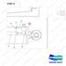 D510561 CYLINDER,SIDE SHIFT;ATTACHMENT - parts diagram, item 13 shown - genuine Doosan / Bobcat forklift part