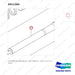 D511265 CYLINDER,SECONDARY;FF- MFH 2560mm - parts diagram, item 17 shown - genuine Doosan / Bobcat forklift part