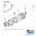 D511816 CYLINDER GROUP,LIFT;STANDARD - parts diagram, item 14 shown - genuine Doosan / Bobcat forklift part