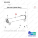 D511854 CYLINDER ASSY;POWER STEERING - parts diagram, item 1 shown - genuine Doosan / Bobcat forklift part