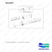 D512037 CYLINDER,STEERING - full parts diagram, item 5 marked - genuine Doosan / Bobcat forklift part