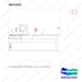 D512222 CYLINDER,FORK POSITIONER - parts diagram, item 2 shown - genuine Doosan / Bobcat forklift part