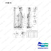 D512255 LIFT & TILT MOUNTING - full parts diagram, item 72 marked - genuine Doosan / Bobcat forklift part