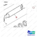 D512481 CYLINDER,LIFT;SECONDARY FFT - parts diagram, item 2 shown - genuine Doosan / Bobcat forklift part