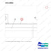 D512884 CYLINDER,FORK POSITIONER - parts diagram, item 1 shown - genuine Doosan / Bobcat forklift part