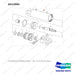 D513993 CYLINDER,TILT;8F/8B,GC18S-5 - full parts diagram, item 15 marked - genuine Doosan / Bobcat forklift part