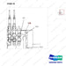 D516038 VALVE AR-2 WAY - (1/2)-D60(EEC DELIVERED TRUCK ONLY) - parts diagram, item 19 shown - genuine Doosan / Bobcat forklift part
