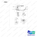D516805 LINE GROUP - MAST OPERATING - full parts diagram, item 1 marked - genuine Doosan / Bobcat forklift part