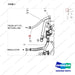 D516805 LINE GROUP - MAST OPERATING - parts diagram, item 1 shown - genuine Doosan / Bobcat forklift part