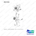D517152 LINES GP - 3 WAY-FINGERTIP - full parts diagram, item 1 marked - genuine Doosan / Bobcat forklift part