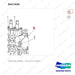 D517420 VALVE ASSY;4SPOOL - parts diagram, item 6 shown - genuine Doosan / Bobcat forklift part