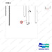 D518015 MAST AR.; VISUAL FFT,  MFH 4290, OAL - parts diagram, item 2 shown - genuine Doosan / Bobcat forklift part