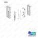 D518023 MAST AR.; FFT,  MFH 3960, OAL - full parts diagram, item 2 marked - genuine Doosan / Bobcat forklift part