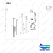 D518023 MAST AR.; FFT,  MFH 3960, OAL - parts diagram, item 2 shown - genuine Doosan / Bobcat forklift part