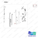 D518026 MAST AR.; FFT,  MFH 5655, OAL - parts diagram, item 2 shown - genuine Doosan / Bobcat forklift part
