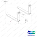 D580463 FORK GROUP - full parts diagram, item 1 marked - genuine Doosan / Bobcat forklift part