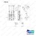 D581806 MOUNT GROUP,FFL,BASIC - full parts diagram, item 44 marked - genuine Doosan / Bobcat forklift part